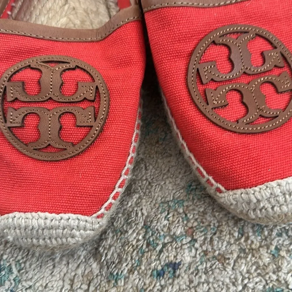 Tory Burch Ladies size 11M Angus Flat Espadrille Slip On
